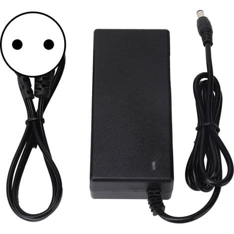 42V 2A AC-adapter til 36V lithiumbatterier, universaloplader med EU-stik - 100-240V AC