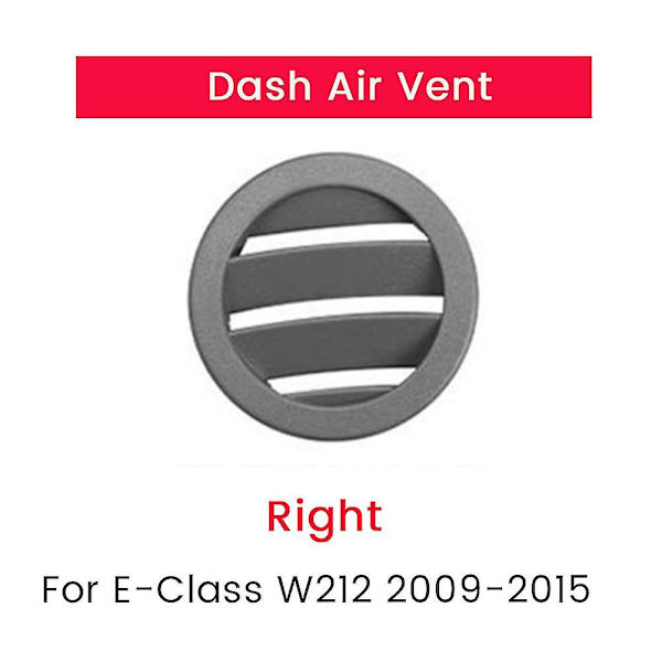 2 stk. Grå Lh Rh Side Dash Luftudtag Ac Ventilationsgitter Panel Cover Til E-klasse W212 E300 2009-2015