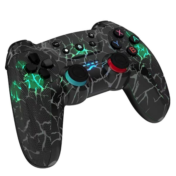 Trådløs spilcontroller til Switch/PC/STEAM/IOS/Android, 6-akset gyroskop, vibration, åndedrætslys stil 2