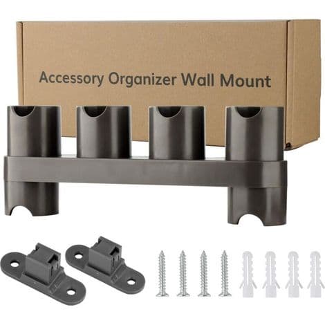 Väggfäste, adapter och omvandlare för Dyson V11, V10, V8 och V7 dammsugare (6 förvaringsfack)