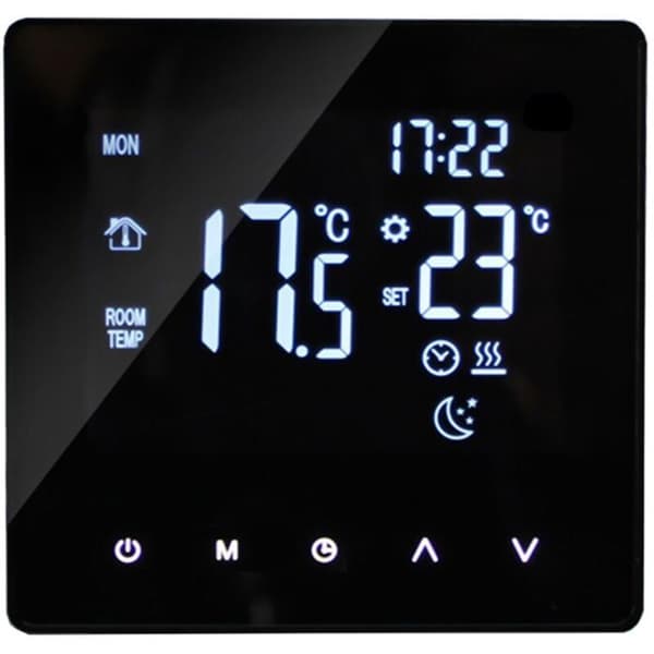 Smart varmetermostat - ZOR® - LCD berøringsskjerm - Programmerbar 5+2/6+1/7 dager - Minnefunksjon