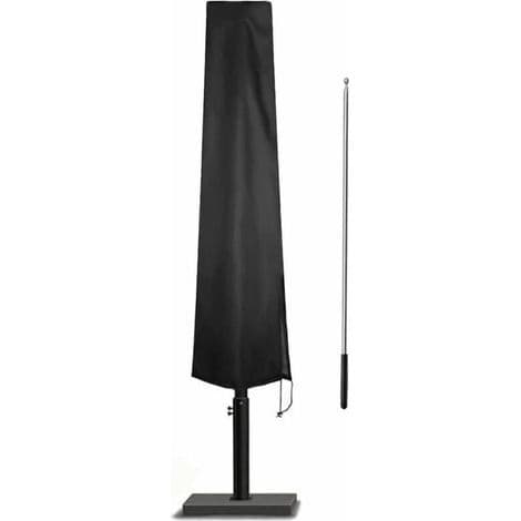 Vedenpitävä ja UV-suojattu aurinkovarjon suojus - Musta - 1903050cm