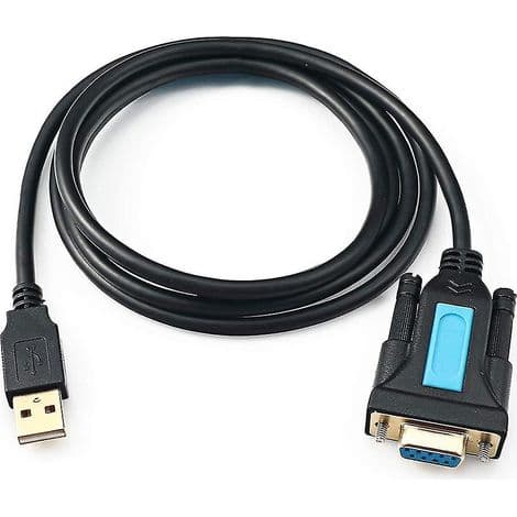 USB til RS232-adapter med PL2303-brikke. USB 2.0 hann til RS232 hunn-kabel for Linux/Windows XP-operativsystemer.