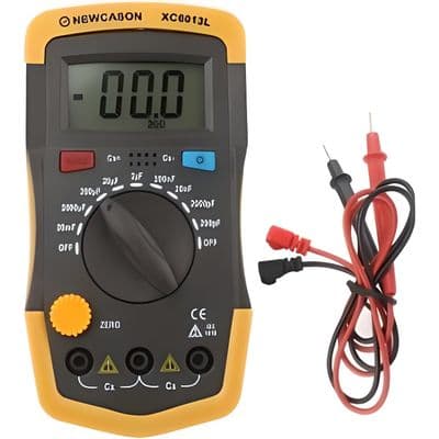 Digitalt multimeter kondensator kapasitanstester 6013 XC6013L gul