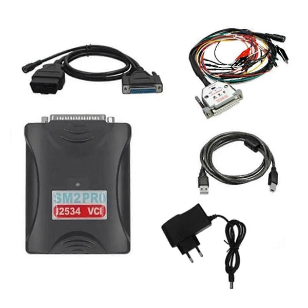 SM2 Pro J2534 VCI ECU Programmer Utan Dongel V2.21.21 Bilprogrammeringsverktyg EU-kontakt