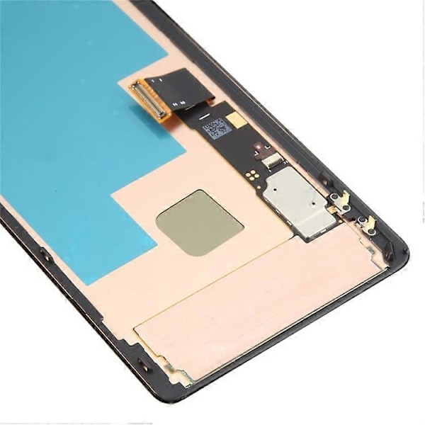 Kompatibel för Google Pixel 7 Pro 5G GP4BC GE2AE Grad C OLED-skärm och digitizer-enhet + Ram Ersättningsdel (Utan logotyp)