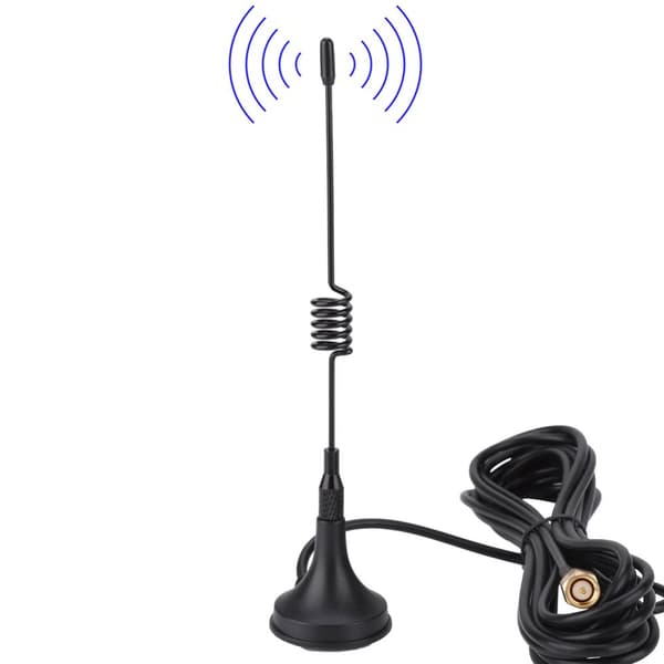 433MHz RP SMA lige sugeantenne han med magnetisk base til amatørradio