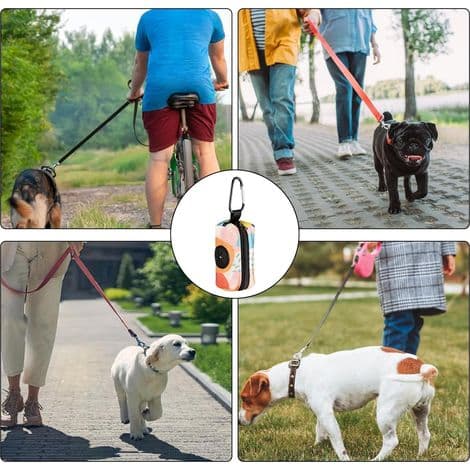 Hundeavfallsposeholder med glidelås