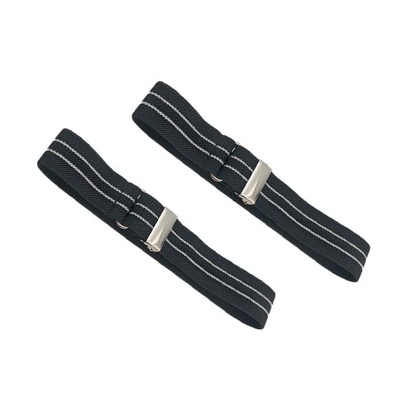 Elastiske armbånd - Justerbare armbånd til mænd og kvinder, sorte