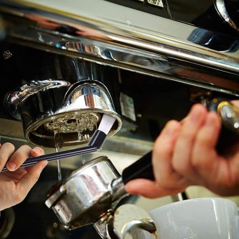 2-delt rengøringsbørstesæt til espressomaskine