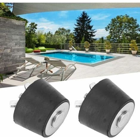 Poolgelpluggar, töjbara gummigelpluggar, vinterunderhållstillbehör för pooler och spa, 2 tum, 2 stycken