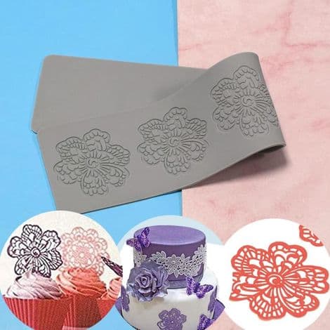 3D hule blomster silikonformer for blonder, bakverk, fondant, polymerleire.