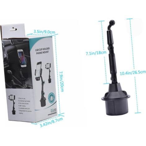 360° Justerbar Bil Kopholder Mobiltelefonholder