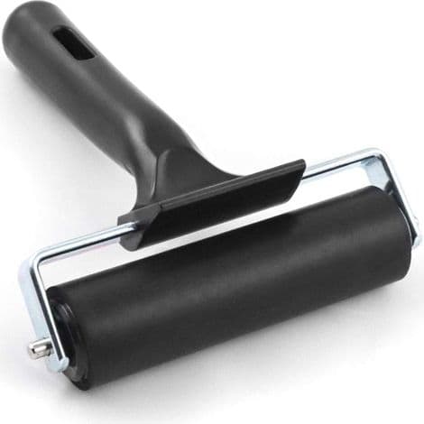 Bläckrulle, Brayer gummirulle för tryck, tapeter, linoleumtryckfärg, 10 cm