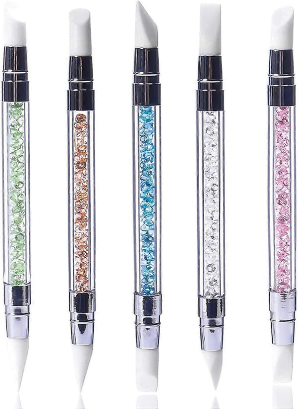 5 stk. silikone neglekunst pen