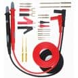 Multimeter Testkabelkit - PZCC - 22 Delar - Krokodilklämmor - Prober & Stift - 1,1m 18AWG Silikonkabel