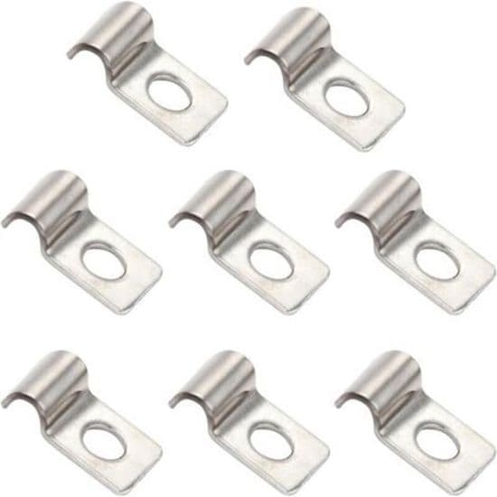 60 stk. stive hegnbeslag - rustfrit stål 1,5 mm kompatibel med 5 mm diameter rør - Have og hjem