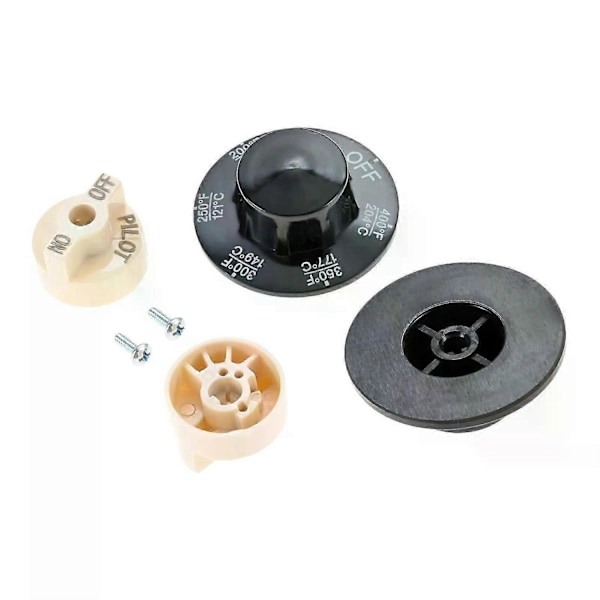 4 st/set Kontrollventil Beige Pilotratt med 200-400F Termostatratt Kit för Fritöser Spisar Br