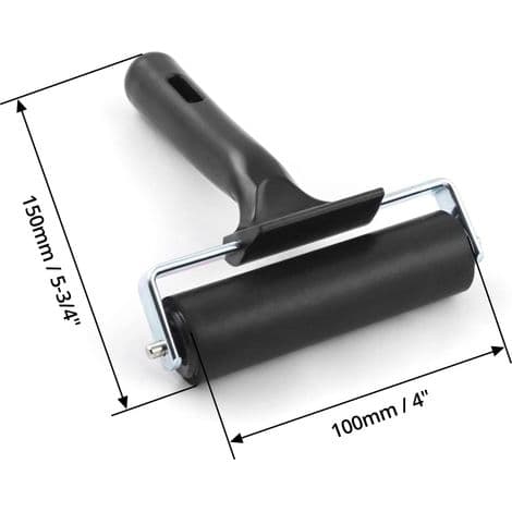 Blækrulle, Brayer gummirulle til tryk, tapet, linoleumstrykfarve, 10 cm