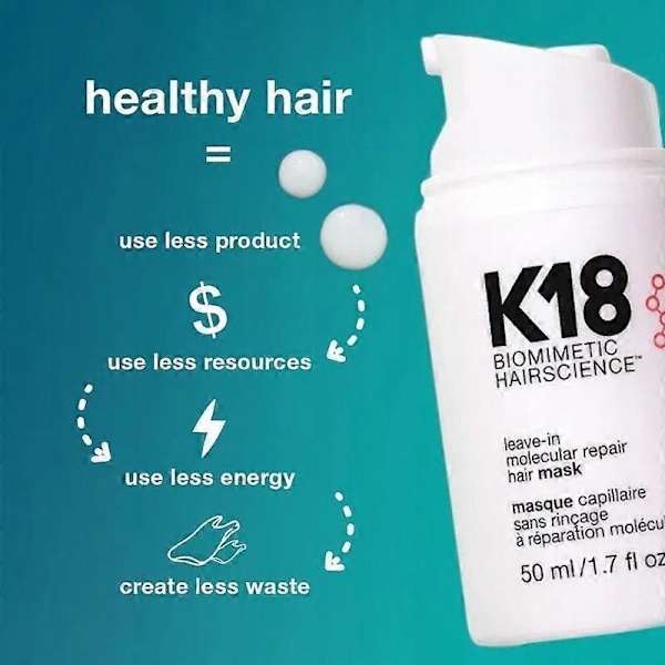 150ml K18 Leave-in Molecular Repair Hårmask Skadereparation Mjukt Hår Djupverkande