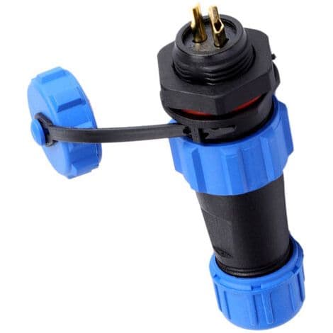 IP68 vanntett plastpluggkontakt SP13 med 2 pinner (2 pinner)