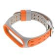 Mode Klockarmband Silikonrem för Xiaomi Mi Band 5 Grå + Orange segolike