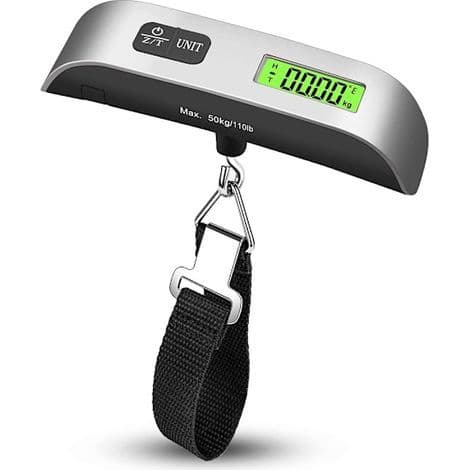 Bärbar digital bagagevåg - Väger resväskor upp till 50 kg
