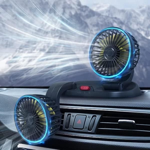 USB-12V Bilvifte, Mini 360° Roterende Bilvifte, Kraftig og Stillegående Dobbelthode for SUV, [H8673]