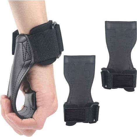 Vektløfterkroker, kraftige løftehåndleddsstropper for pull-ups, markløftstropper