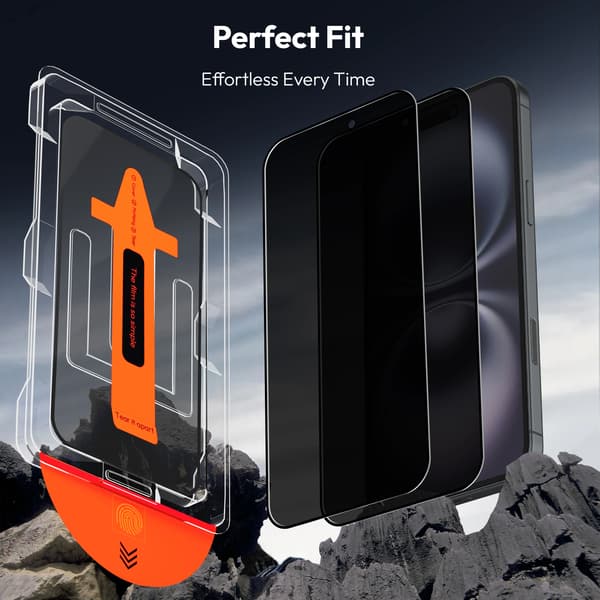 2-Pack Iphone 16 Privacy Screen Protector - Tempered Glass | [Automatic Installation] - Bubble-Free