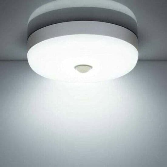 LED taklampe - PZCC - Ø23 cm - 12W - 1400 lm - Bevegelsessensor, IP56