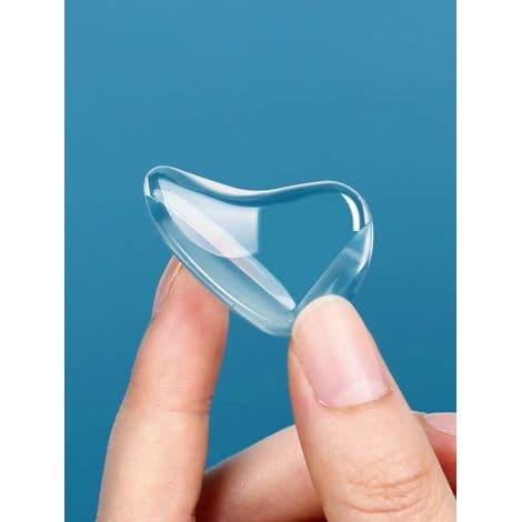Transparenta skrivbordshörnskydd (10-pack) för babyskrivbord med förstärkt lim