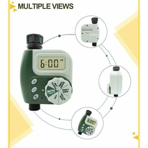 Largeight Vandingsur - Automatisk Timer - LED Display - Grøn - Have