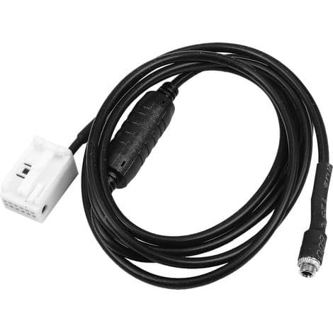 Auxiliary bil-lydkabel med linjestik og modstand, 1,5 m, 12 ben, til E60 E61 E63 E64 E65 E66 E81 E82 E8