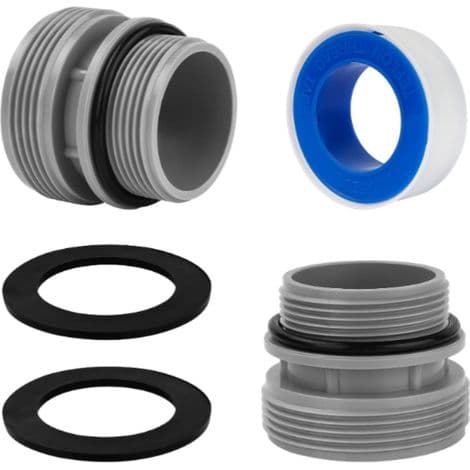 Universal adaptersæt til Intex poolslanger - 40 mm til 1,5 tommer (38 mm) konverter - Kompatibel med Ref. 4560 og andre