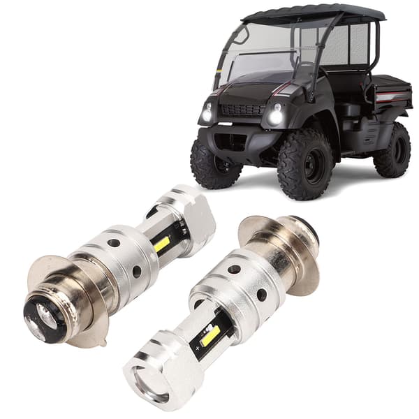 Motorcykel LED-strålkastare H6 H6M P15D 100W Dubbel lins Superljus 6000K Vit för ATV UTV