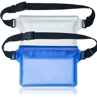 Vattentät påse - IPX8 - Väska med justerbar rem - 2-pack - Telefonskydd