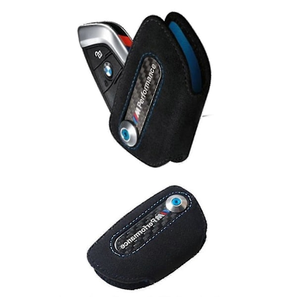 Passar till M Percompatible Withmance Alcantara Nyckelskal Kompatibelt med BMW