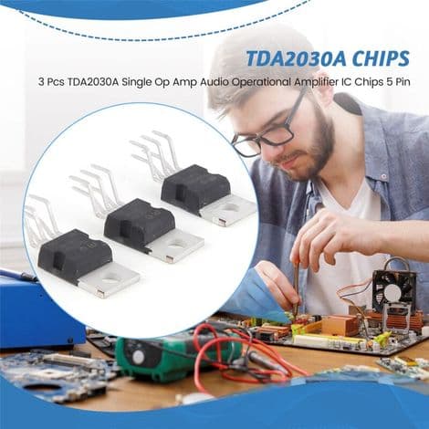 (R) 3 st TDA2030A Enkel Op Amp Operationsförstärkare Ljud IC-chip 5 stift
