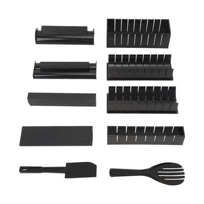 Sushi-sett - XVX - 10 deler - ABS-materiale - Ulike former - Enkel å rengjøre