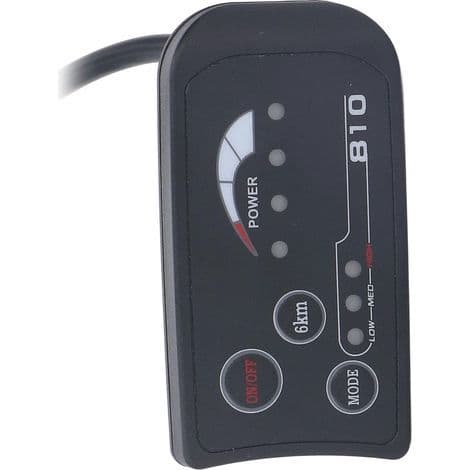 Elcykel Display S810 36V 48V, LED Display med 4-leder SM-stik til opgradering