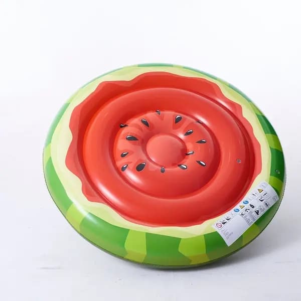 140 cm diameter vandmelonformet oppustelig poolflyder (egnet til børn og voksne)