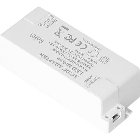 12V DC 3A 36W LED-drivertransformator. 100-240V AC strømforsyning for DIY-belysning