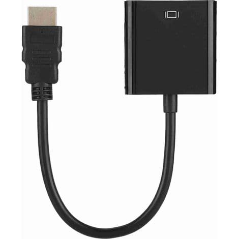 HDMI (hann) til VGA (hunn) videoadapter - 720p/1080p konvertering