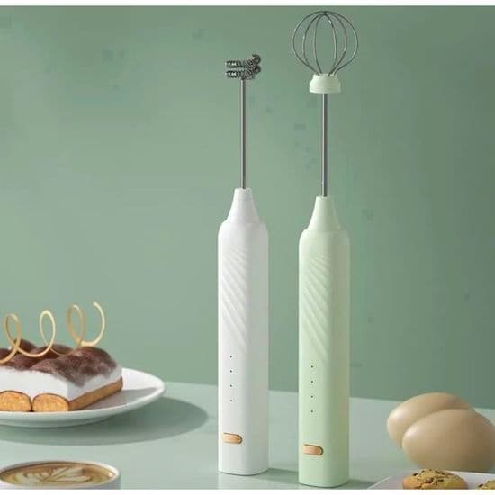 Mælkeskummer - INOTEC - INOTEC Model - 3 Hastigheder - USB Genopladelig - Grøn