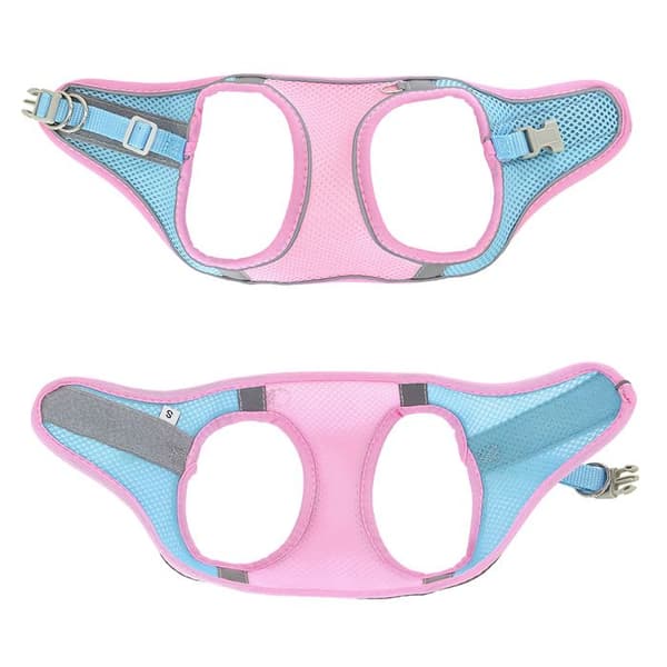 Sele- og snorsæt til små kæledyr - Phoesky - Åndbart mesh - Blødt - Justerbart - Pink - XS - 150 cm