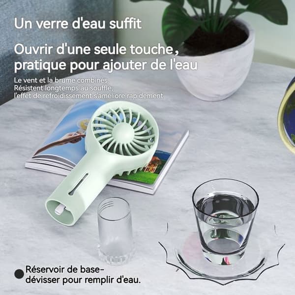 110W 4-i-1 Bærbar Aircondition, 3,5L Stille Aircondition Ventilator, 3 Tilstande, 3 Hastigheder, 8H Timer, 6 Farvelys
