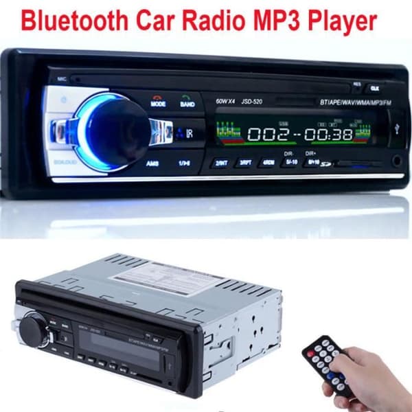 Letouch Bluetooth bilradio 12V 1Din MP3 bilstereoafspiller understøtter FM-USB-SD-AUX-Bluetooth -HB065