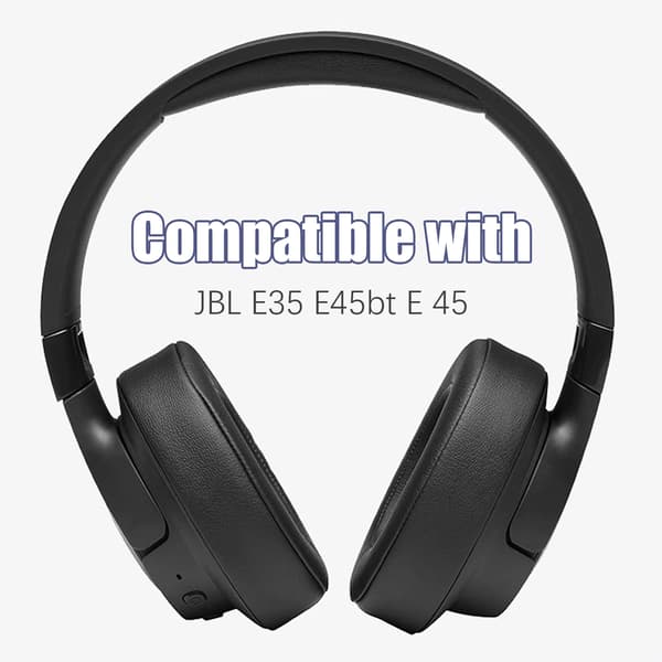 1 pari korvatyynyjä JBL E35 E45BT E45 -kuulokkeisiin, musta