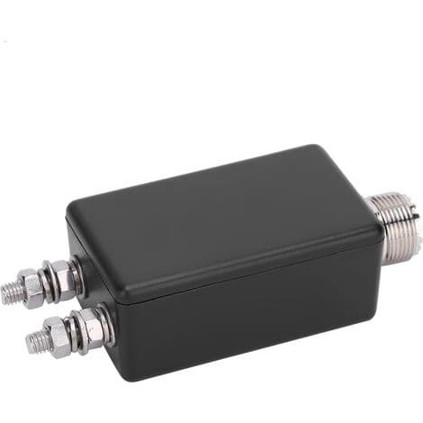 Mini Balun 1:1 til HF-antenner, ideel til udendørs QRP-stationer og møbler.